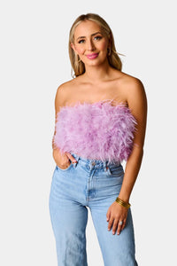 Girls Night Out Top in Lavender (S-L)