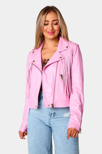 Western Barbie Faux Leather Jacket (S-L)