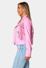 Load image into Gallery viewer, Western Barbie Faux Leather Jacket (S-L)