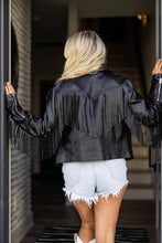 Load image into Gallery viewer, Hearts on Fire Faux Leather Jacket (S-L)