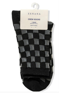 Sheer Checked Socks