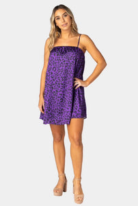 Purple Haze Mini Swing Dress