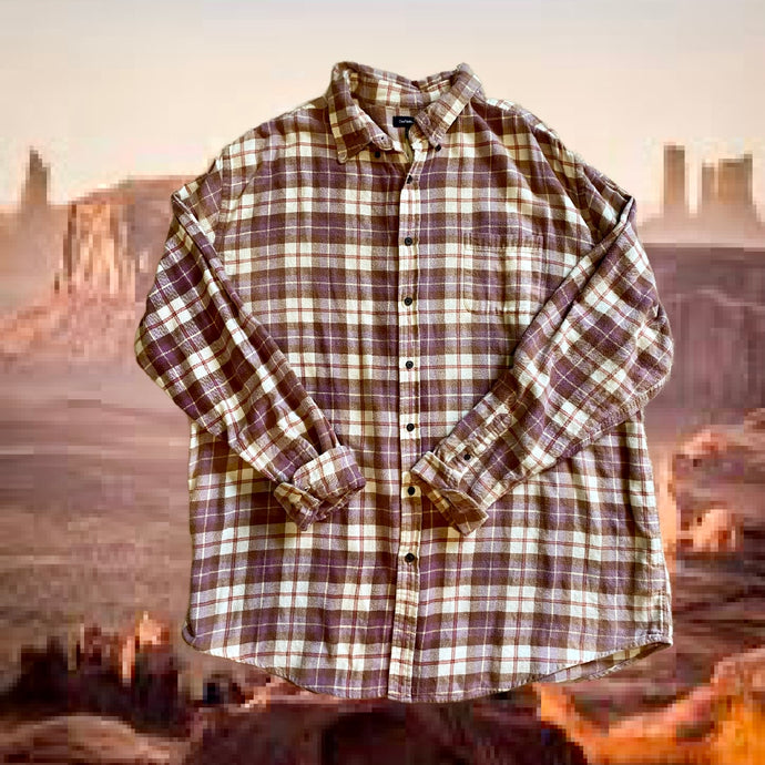 Blueberry Hill Flannel (2XL) Only $9.00 with 70% off