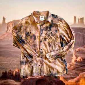 Sand in my Boots Flannel (M)  Only $9.00 with 70% off