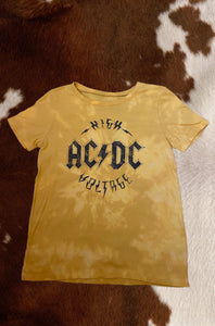 High Voltage Gold AC/DC tee