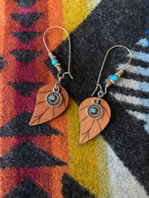 Load image into Gallery viewer, Wooden Leaf Earrings