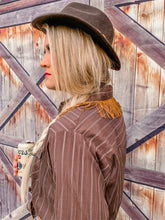 Load image into Gallery viewer, Wild West Fringe Pearl Snap (M/L)